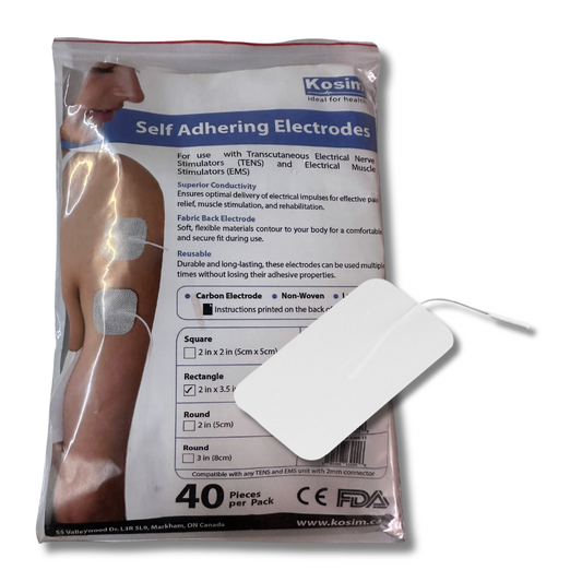 Kosim Self Adhering Electrodes 2 x 3.5 inch Rectangle